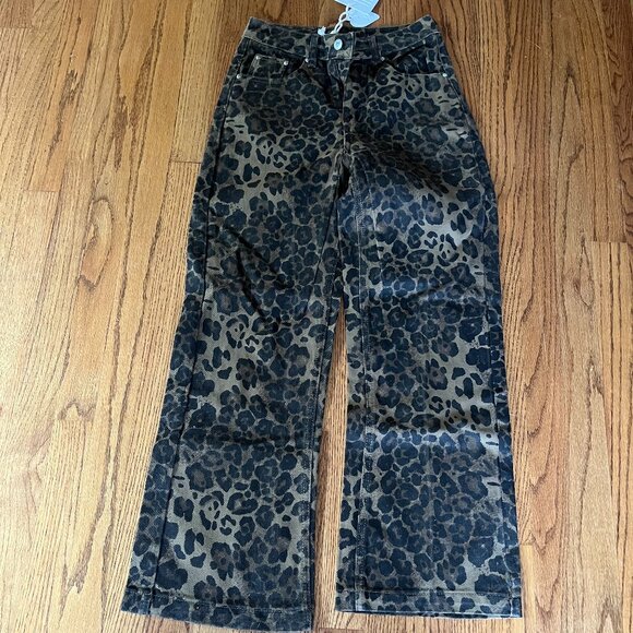 Elfric Eden Jeans - Leopard Print - Small - NWT - Picture 1 of 4